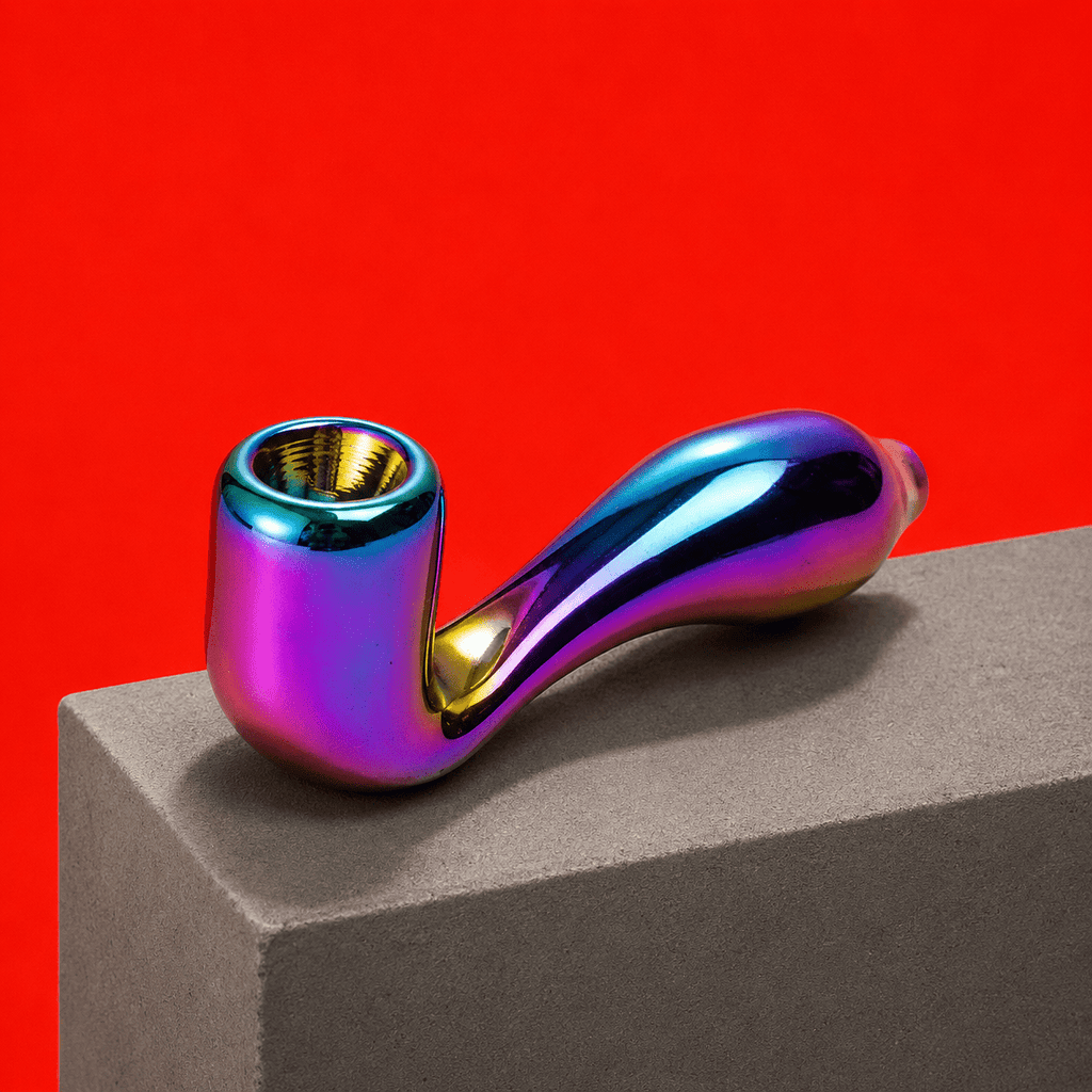 Dokha Glass Prism Smoking Pipe 10cm | Shisha Glass