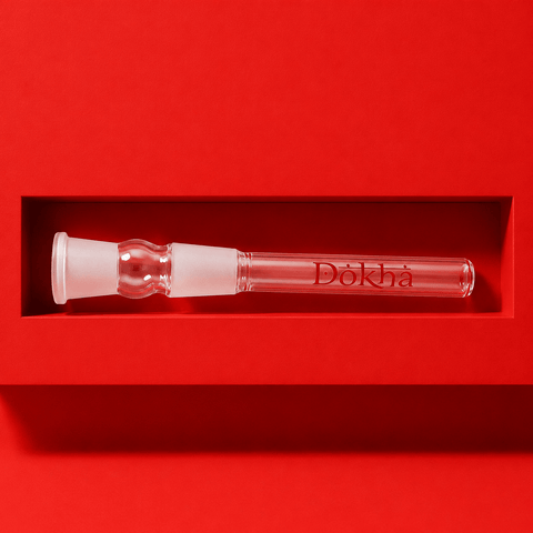 Dokha Glass Shisha Stem 18mm Male To 18mm Female 15.5cm | Shisha Glass