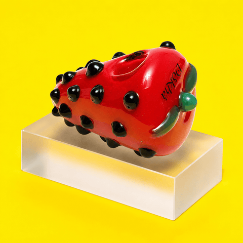 Dokha Glass Spiky Strawberry Spoon Pipe 11cm | Shisha Glass