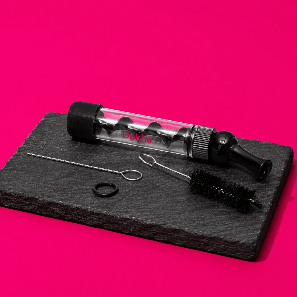 Dokha Glass Twister Billiard Pipe 10cm | Shisha Glass