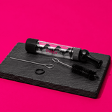 Dokha Glass Twister Billiard Pipe 10cm | Shisha Glass
