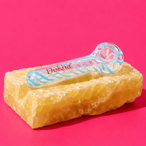 Dokha Glass Twister Spoon Pipe 11cm | Shisha Glass