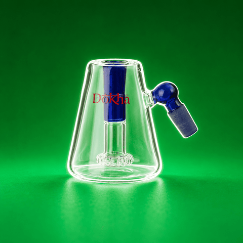 Dokha Glass UN2 Drop Down Ash Catcher Bowl Glass Pipe 14mm | Shisha Glass