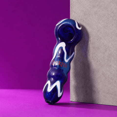 Dokha Glass Worm-like Spoon Pipe 10.5cm | Shisha Glass