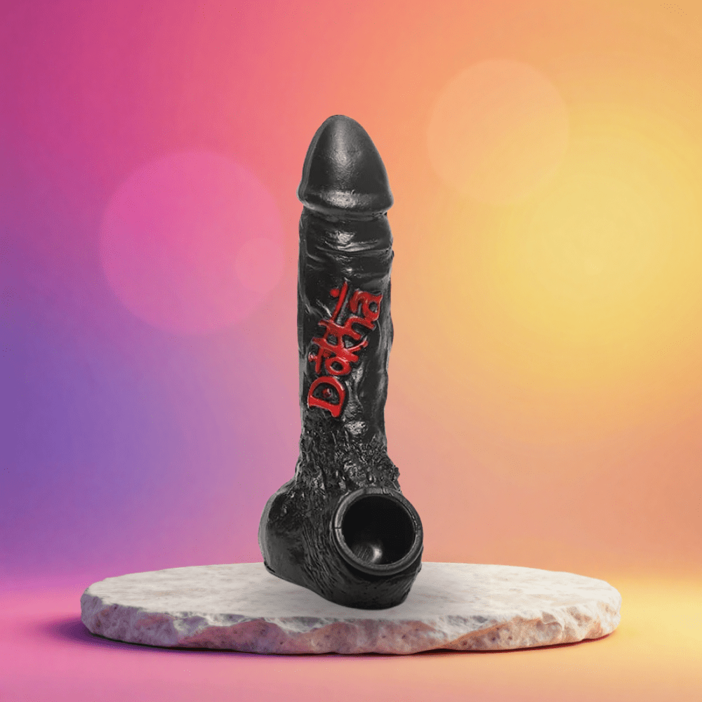 Dokha Metal Black Panther Billiard Pipe 11cm | Shisha Glass