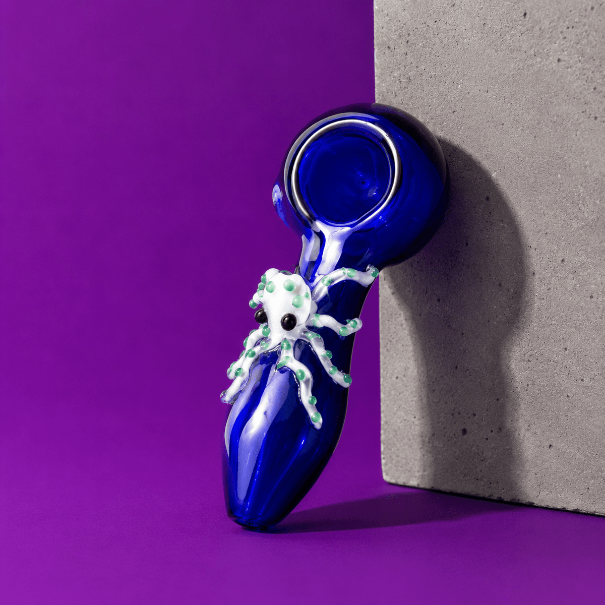 Dokha Octopus Colored Glass Smoking Pipe 10cm | Shisha Glass