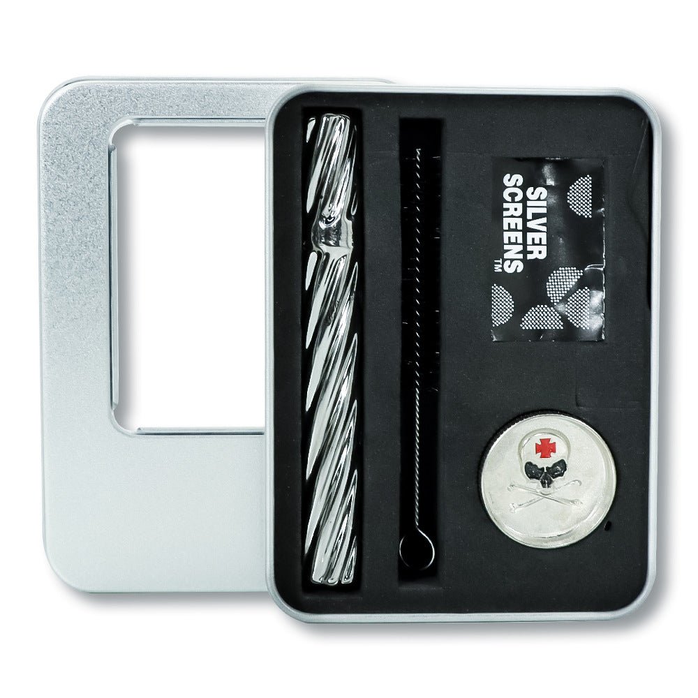 Dokha Pipe Set with Grinder and Mesh | Shisha Glass