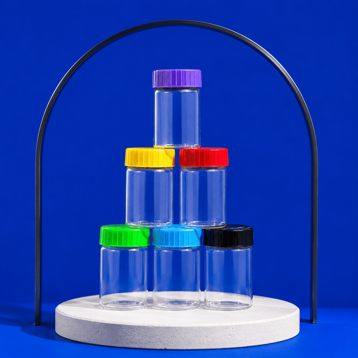 Dokha Smell Proof Glass Jar With LED Light | Shisha Glass