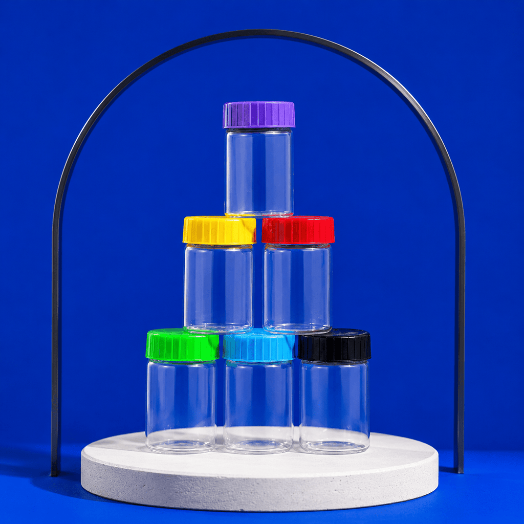 Dokha Smell Proof Glass Jar With LED Light | Shisha Glass