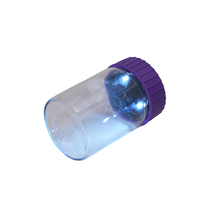 Dokha Smell Proof Glass Jar With LED Light | Shisha Glass