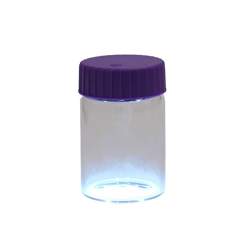 Dokha Smell Proof Glass Jar With LED Light | Shisha Glass