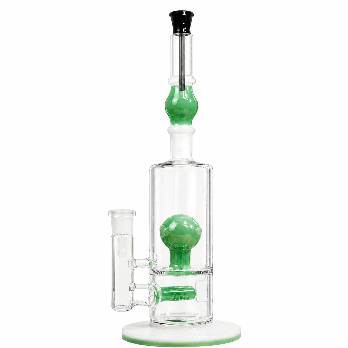 Dome & Inline Percolator Mini Glass Waterpipe 26cm | Shisha Glass
