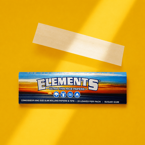 Elements King Size Ultra Slims Connoisseur Rolling Papers & Tips | Shisha Glass
