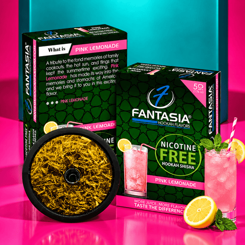 Fantasia NIC-FREE Pink Lemonade Hookah Shisha Flavor 50g | Shisha Glass