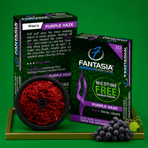 Fantasia NIC-FREE PURPLE HAZE Hookah Shisha Flavor 50g | Shisha Glass