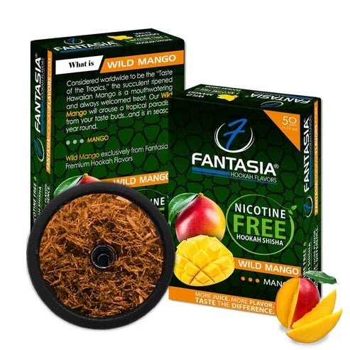 Fantasia NIC-FREE WILD MANGO Hookah Shisha Flavor 50g | Shisha Glass