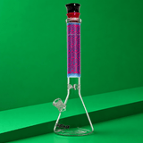 Glass Beaker Base Colorful Neck Waterpipe with Ice Catcher 41cm | Shisha Glass