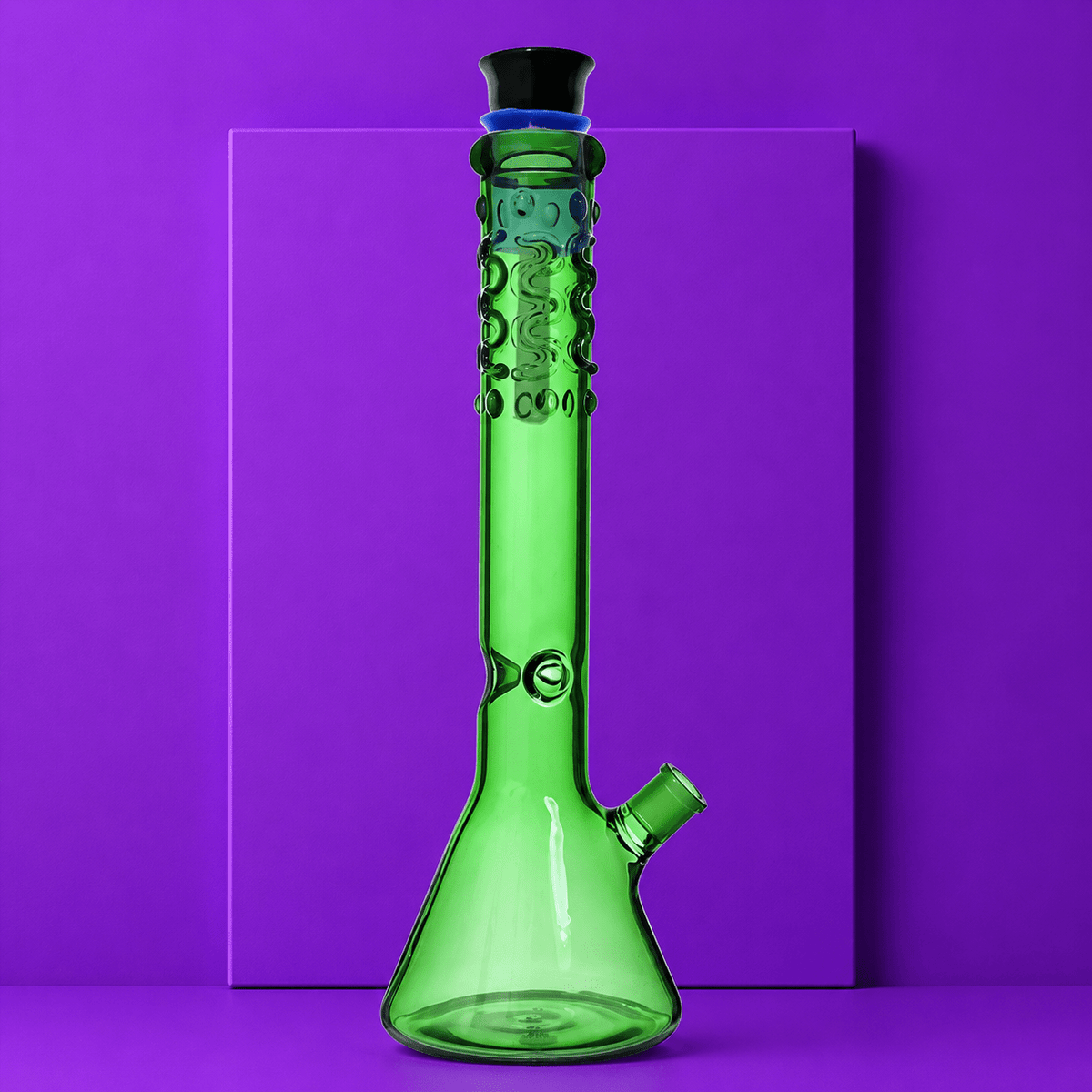 Glass Beaker Base Snake Waterpipe with Ice Catcher 40cm | Shisha Glass