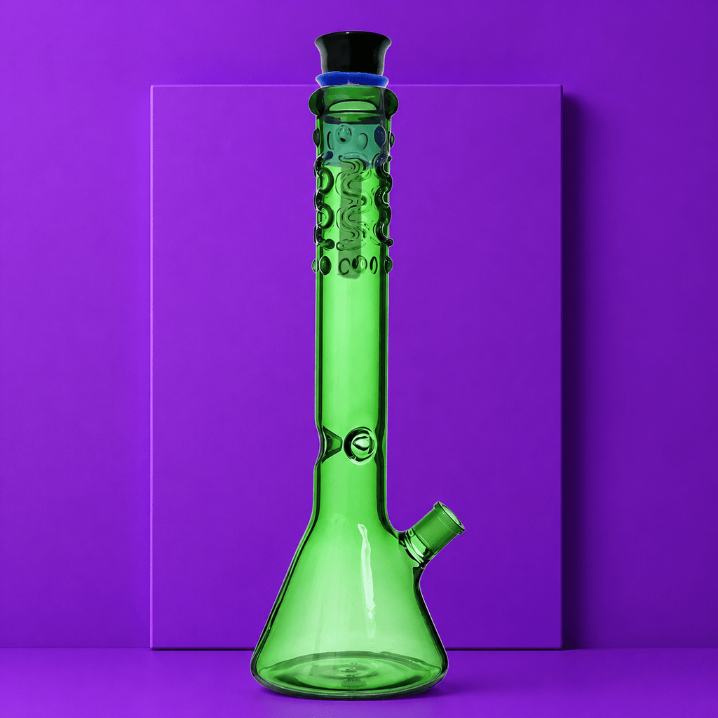 Glass Beaker Base Snake Waterpipe with Ice Catcher 40cm | Shisha Glass