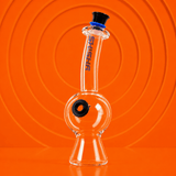 Glass Round Base with Curve Neck Mini Waterpipe 12.5cm | Shisha Glass