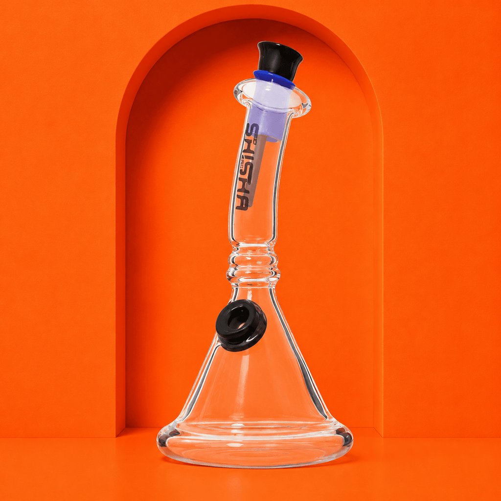 Glass Wide Beaker Base Mini Waterpipe 12cm | Shisha Glass