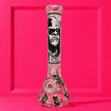 Glowing In Dark Angry Gorilla Beaker Base Glass Waterpipe 36cm | Shisha Glass