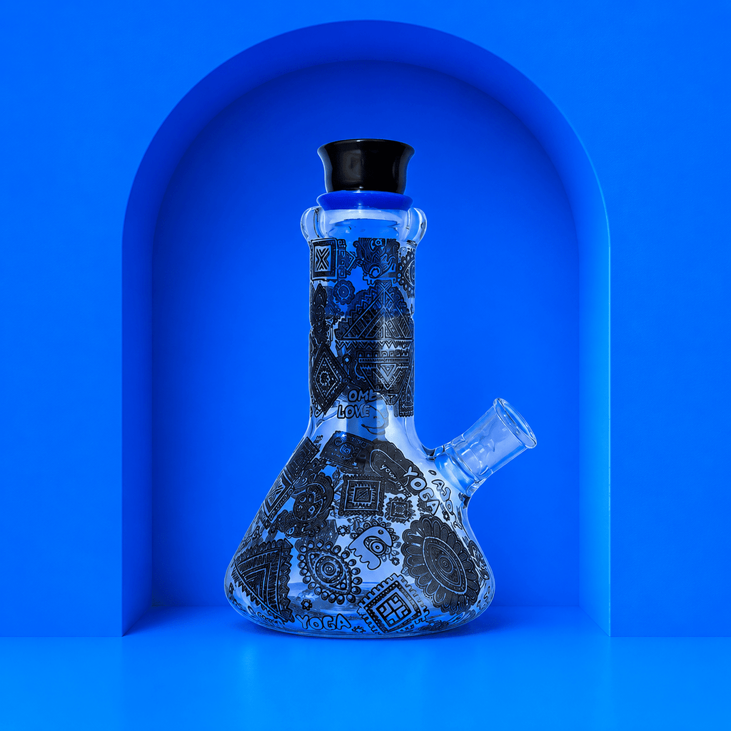 Glowing In Dark Beaker Base Glass Waterpipe 20cm | Shisha Glass