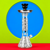 Glowing In Dark Skulls Beaker Base Glass Waterpipe 36cm | Shisha Glass