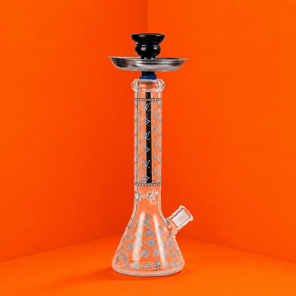 Glowing In Dark Star Beaker Base Glass Waterpipe 36cm | Shisha Glass