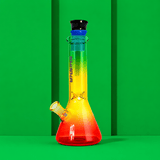 Gradient Beaker Base Glass Waterpipe With Ice Catcher 22cm | Shisha Glass
