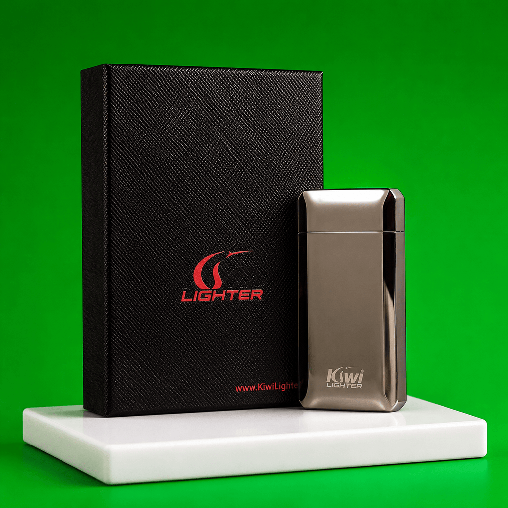 Green Light dual ARC electric lighter By Kiwi Lighter | Shisha Glass