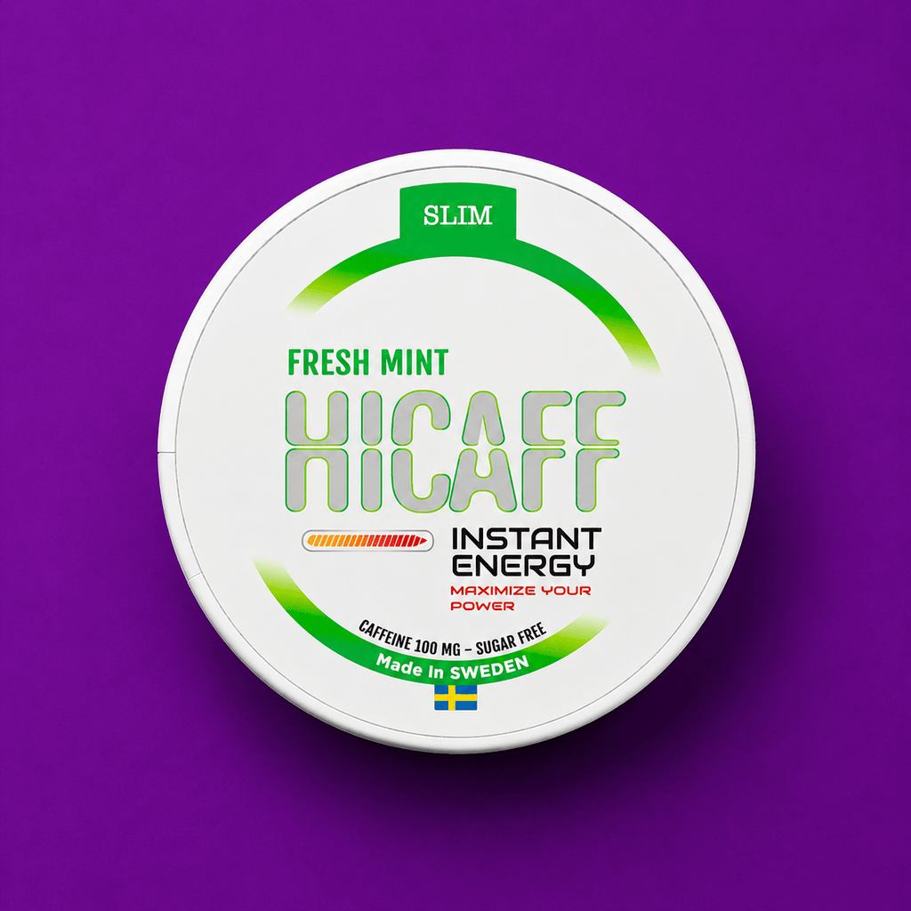 HICAFF Fresh Mint Caffeine Pouch 100mg | Shisha Glass