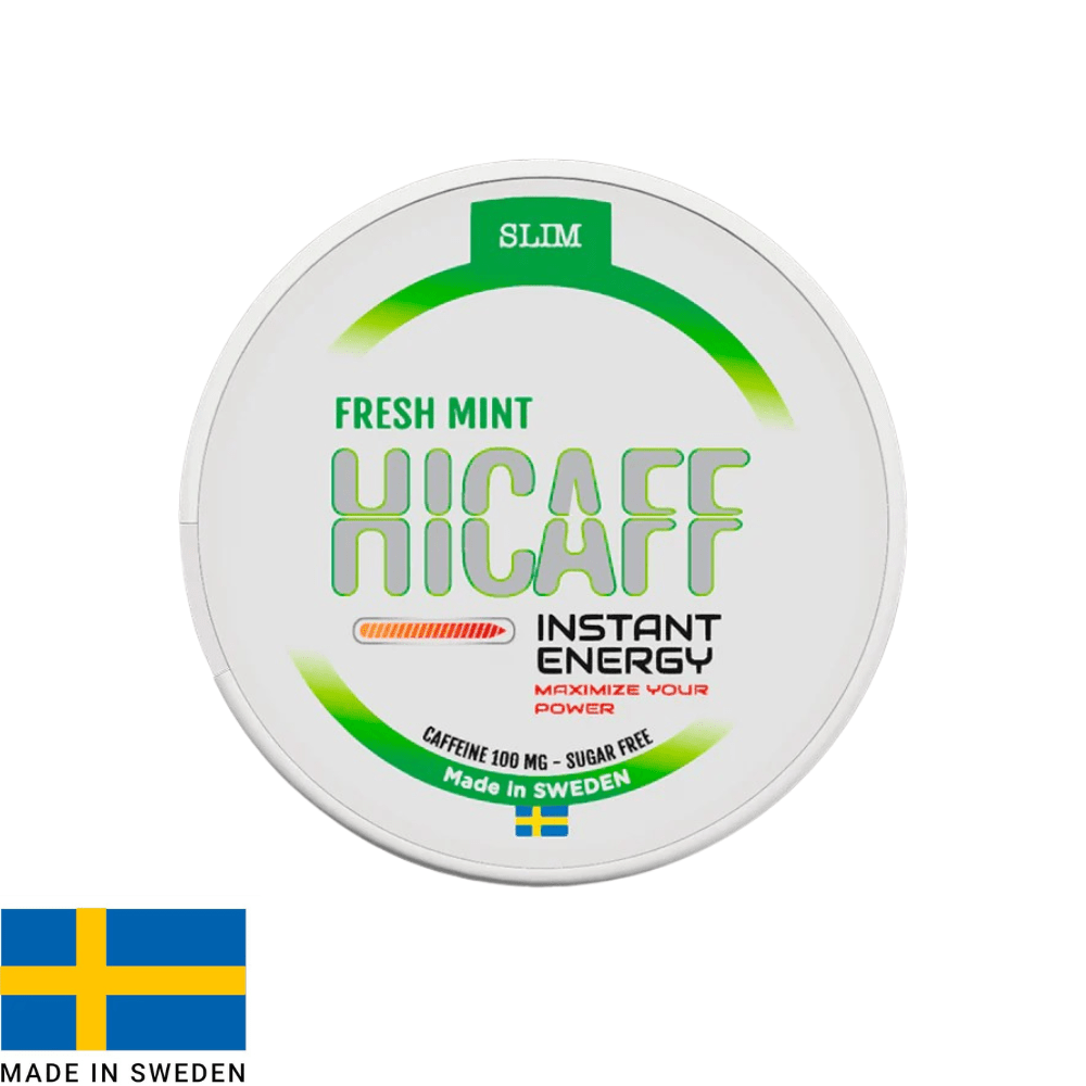 HICAFF Fresh Mint Caffeine Pouch 100mg | Shisha Glass