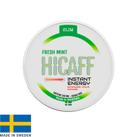 HICAFF Fresh Mint Caffeine Pouch 100mg | Shisha Glass