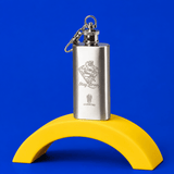 Hip Flask 2oz with Keychain | Shisha Glass