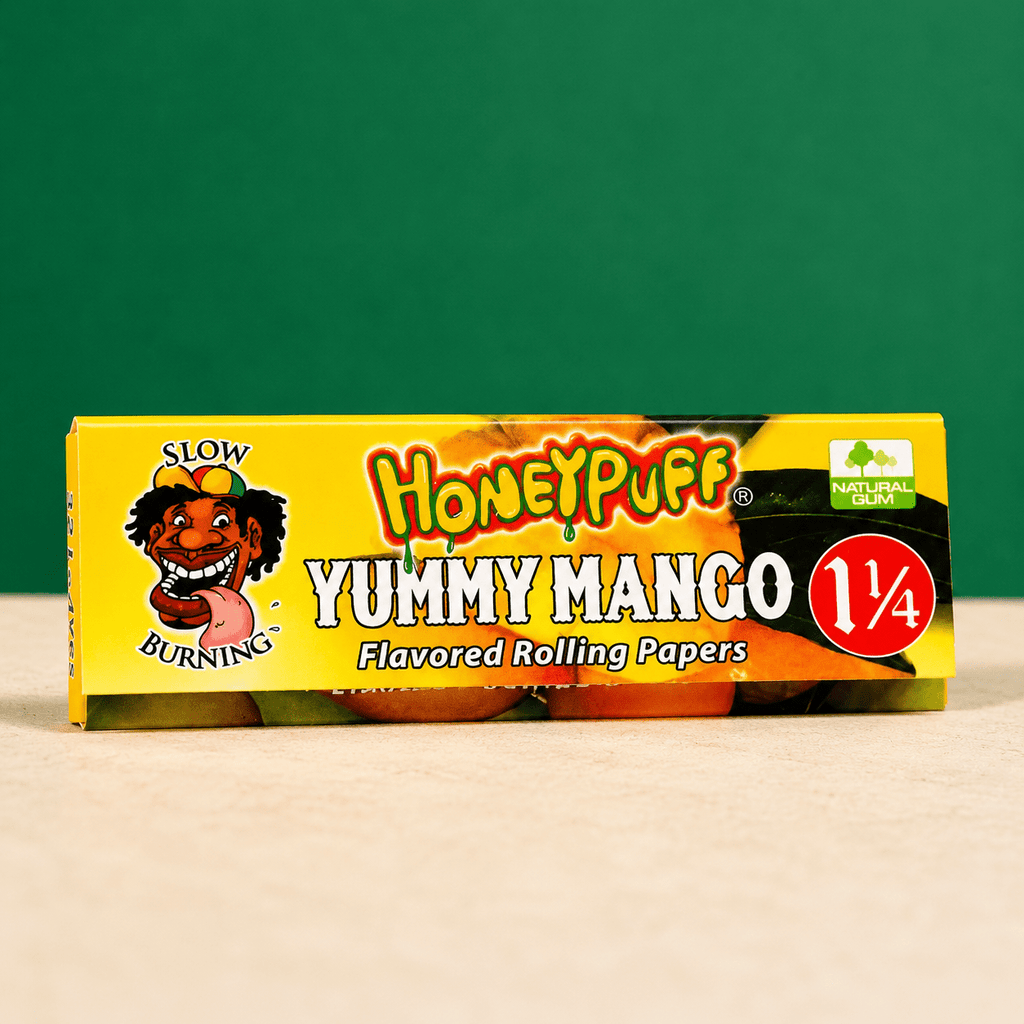 Honey Puff Extra Flavored Rolling Paper 1 1/4 - Mango | Shisha Glass