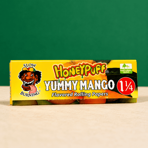 Honey Puff Extra Flavored Rolling Paper 1 1/4 - Mango | Shisha Glass