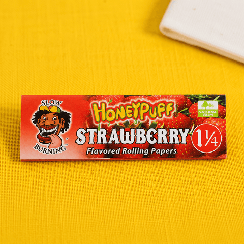 Honey Puff Extra Flavored Rolling Paper 1 1/4 - Strawberry | Shisha Glass