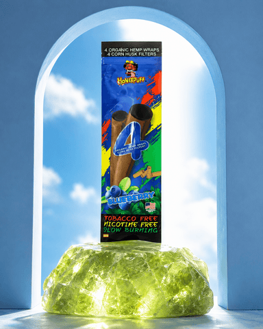 Honey Puff Organic Hemp Wrap -Blueberry (4pk) | Shisha Glass