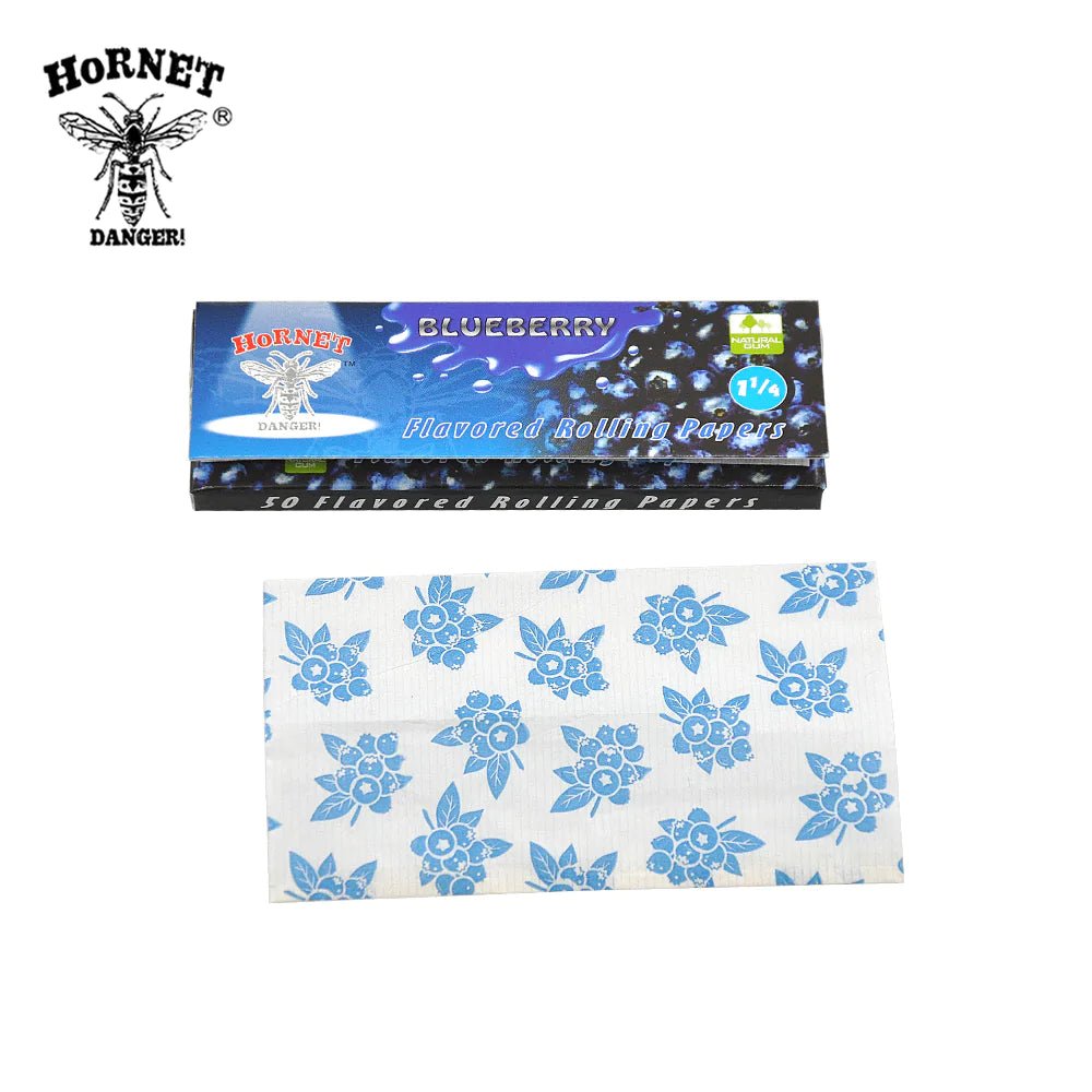 Hornet Flavored Rolling Paper 1 1/4 - Blueberry | Shisha Glass