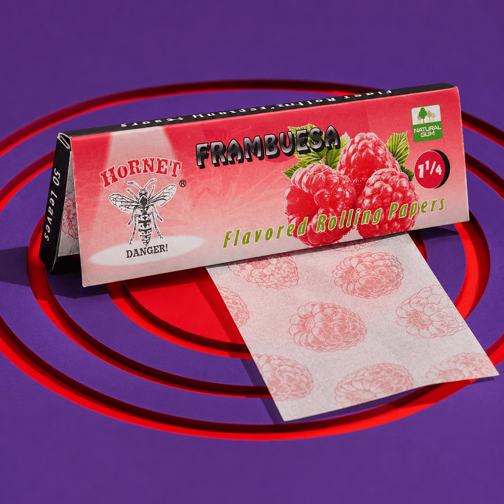 Hornet Flavored Rolling Paper 1 1/4 - Frambuesa | Shisha Glass
