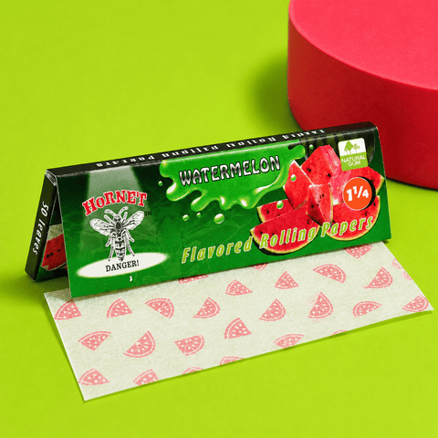 Hornet Flavored Rolling Paper 1 1/4 - Watermelon | Shisha Glass