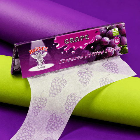Hornet Flavored Rolling Paper King Size - Grape | Shisha Glass