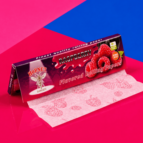Hornet Flavored Rolling Paper King Size - Raspberry | Shisha Glass