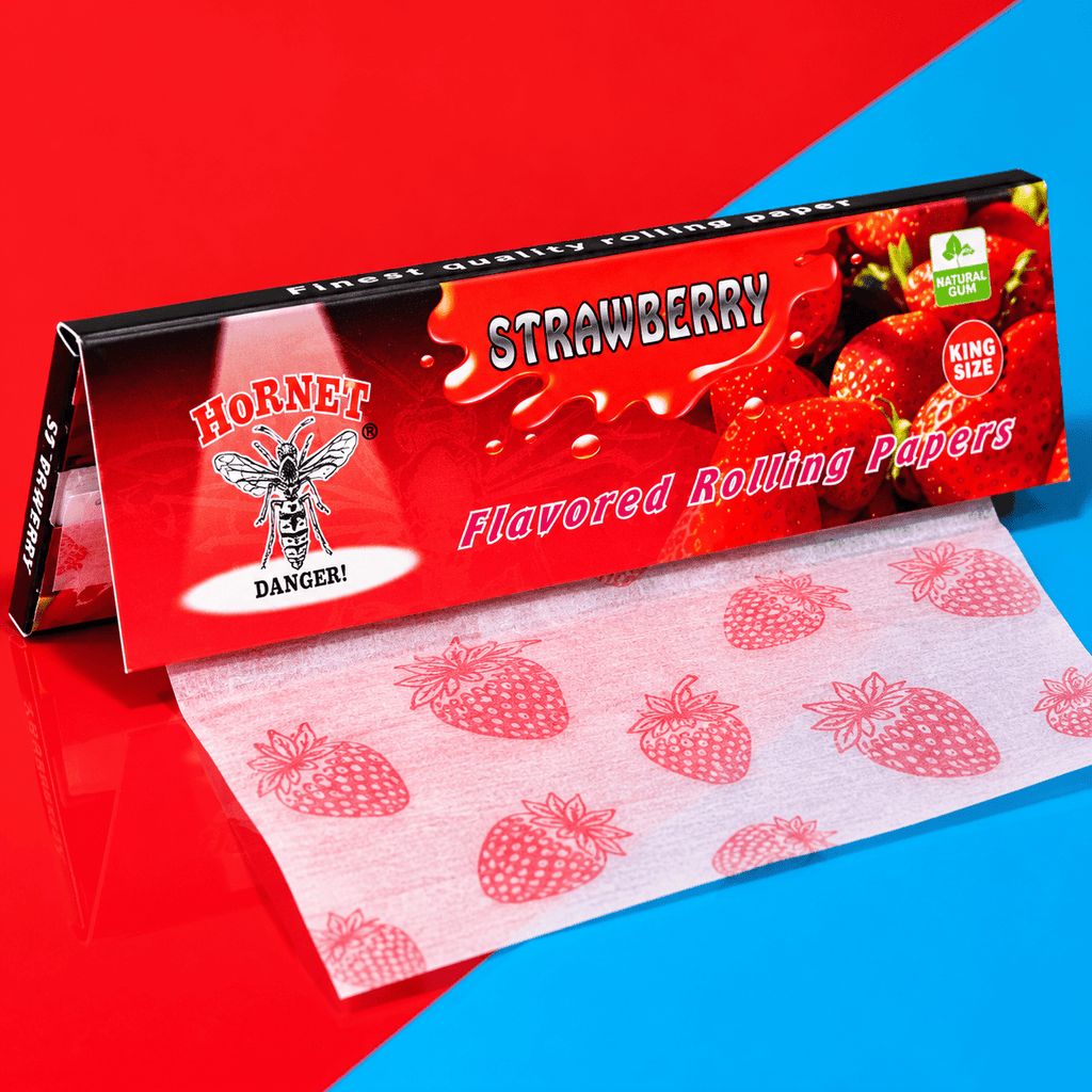 Hornet Flavored Rolling Paper King Size - Strawberry | Shisha Glass