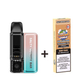 [Ice Edition] Peach Pear Disposable Vape + 2 x Replacement Pods COMBO | Shisha Glass