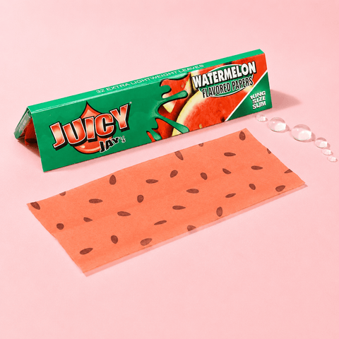 Juicy Jay Watermelon King Size (Slim) Paper | Shisha Glass