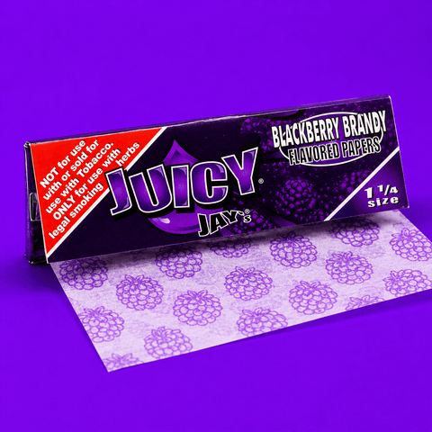 Juicy Jays Blackberry Brandy 1 1/4 Paper | Shisha Glass