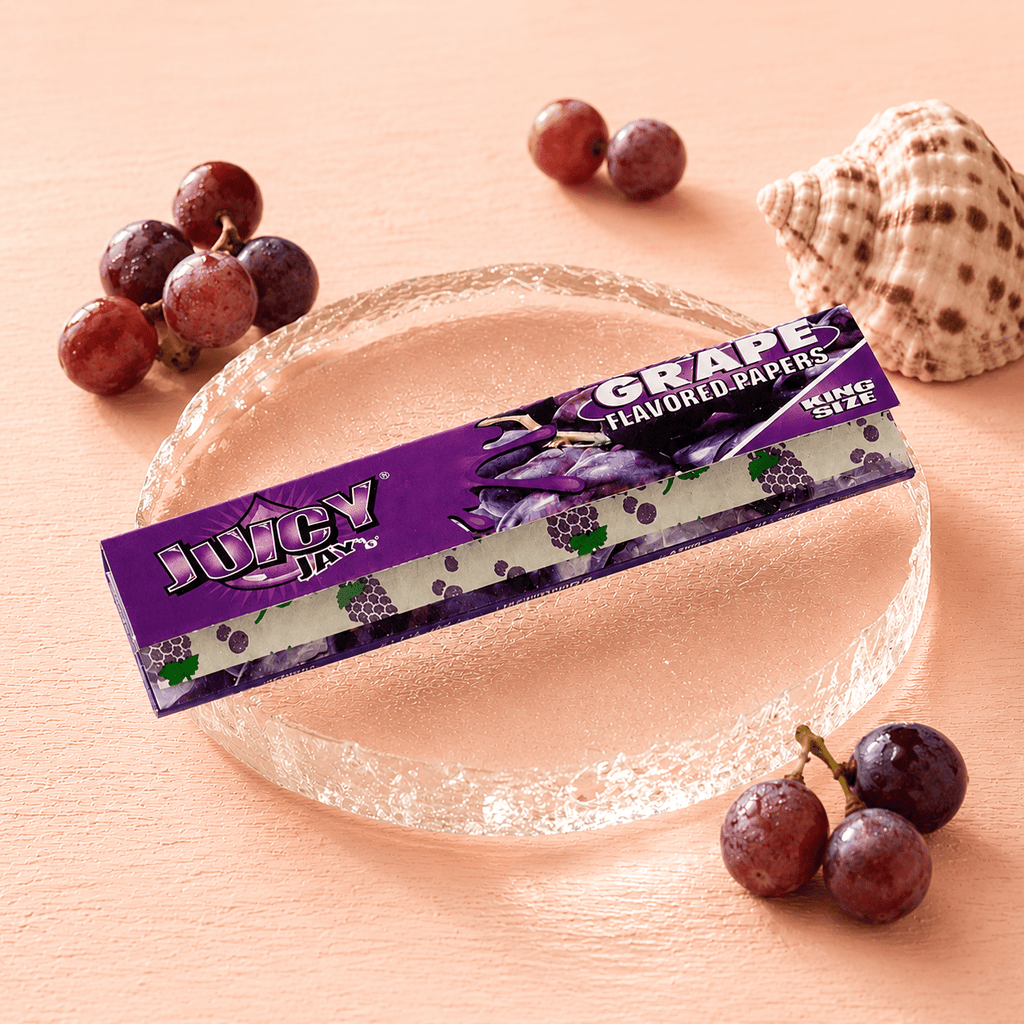 Juicy Jay's Grape King Size (Slim) Paper | Shisha Glass