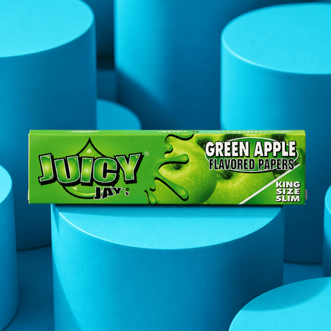 Juicy Jay's Green Apple King Size (Slim) Paper | Shisha Glass